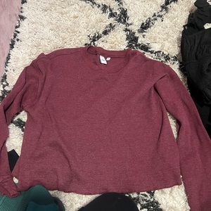 Aritzia long sleeve waffle
